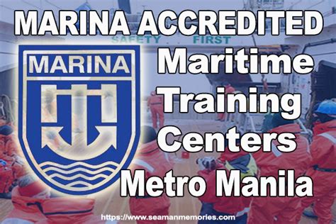 List of MARINA Accredited Maritime Training Centers in Manila 2024.